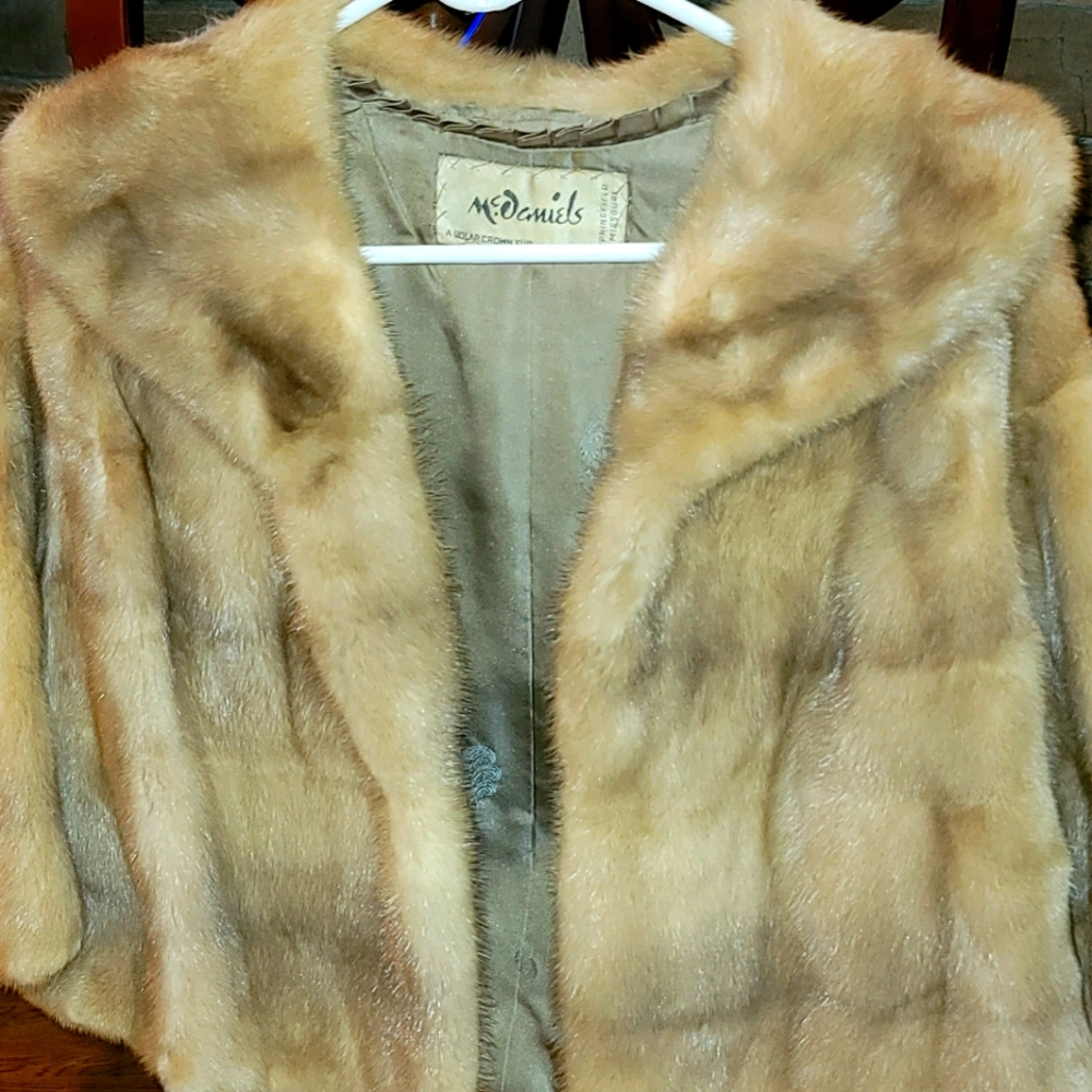 Mink fur bolaro from McDaniels Furs